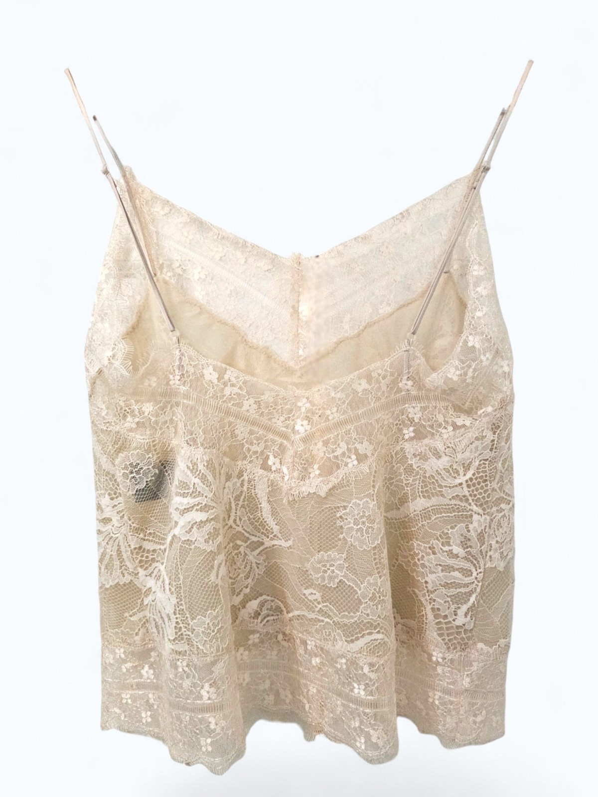 Tadashi Shoji Intimate Lace Cami Tap Shorts Pajama Set Ivory Bridal Sz XS