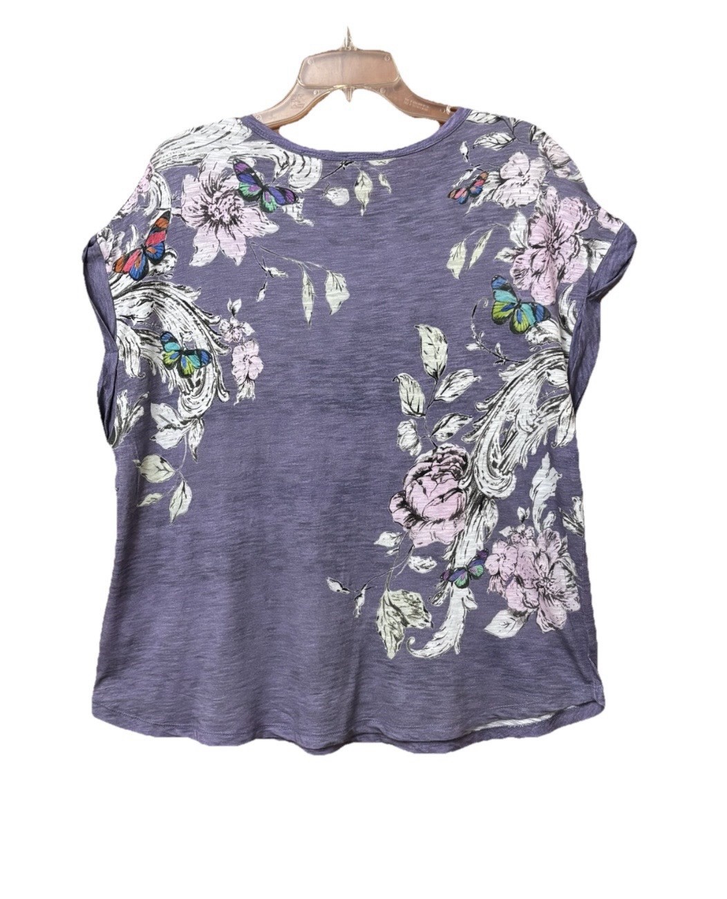 ANTHROPOLOGIE POSTMARK BAROQUE FLORAL TOP L/XL MERMAID WHIMSYGOTH COQUETTE FAIRY
