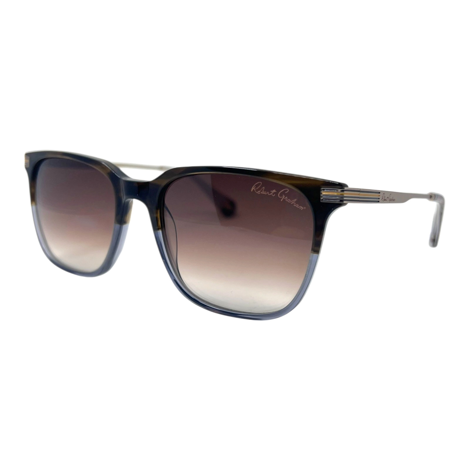 ROBERT GRAHAM – DEMETRI BRN 55/18/145 – BROWN / GRAY – NEW Authentic SUNGLASSES
