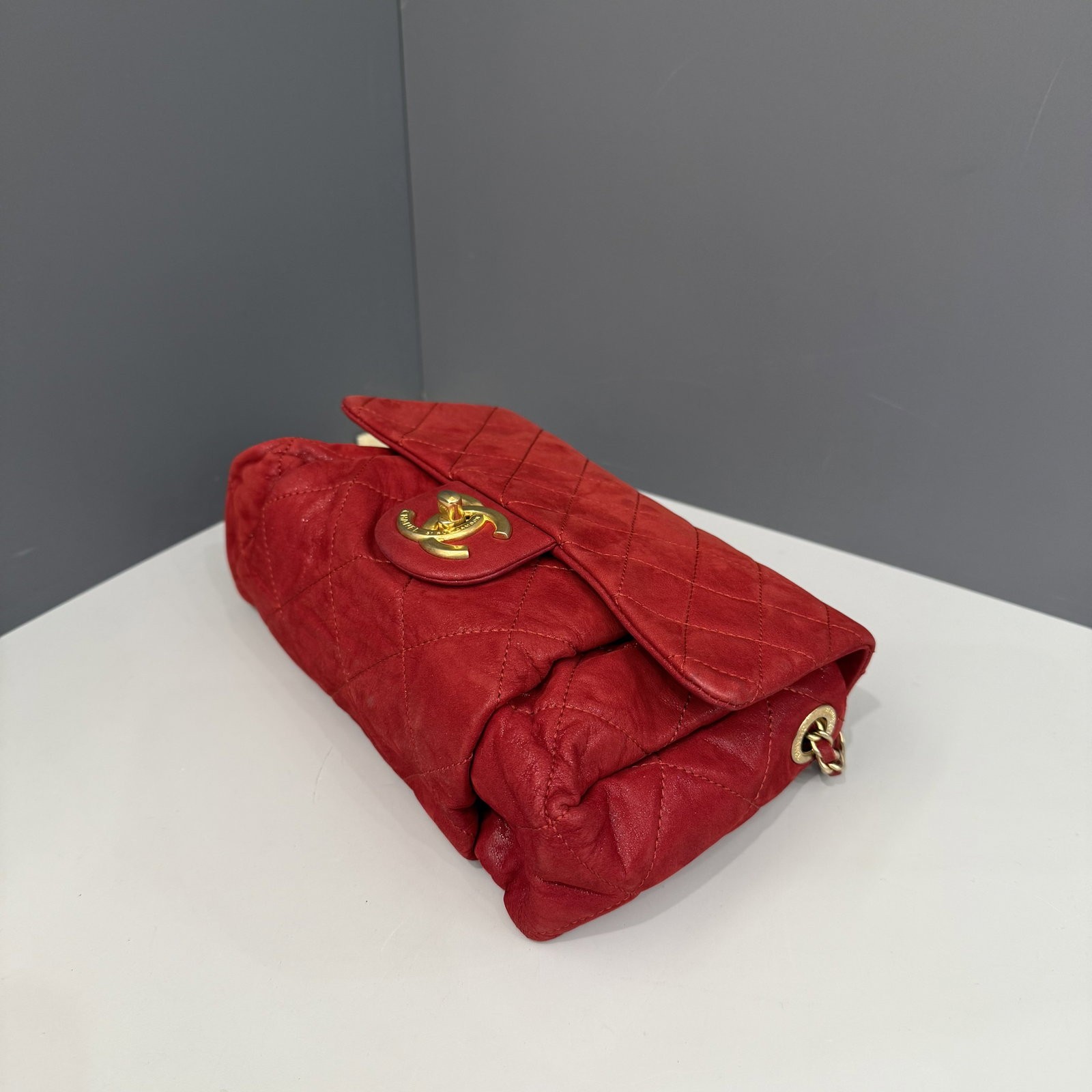 Chanel Quilted Flap Bag Red Calfskin (rg030926a2)