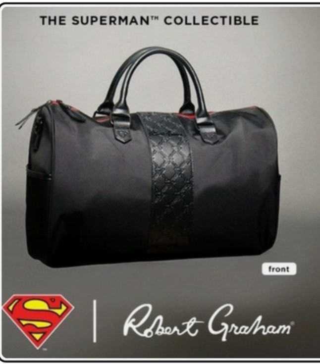 Robert Graham CLARK Superman Duffle Bag $298 NWT FREE SHIP!