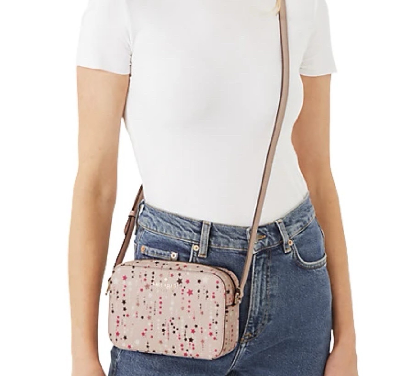 NWT Kate Spade | Staci Mini Camera Crossbody | Pink Multi/Twinkle Star