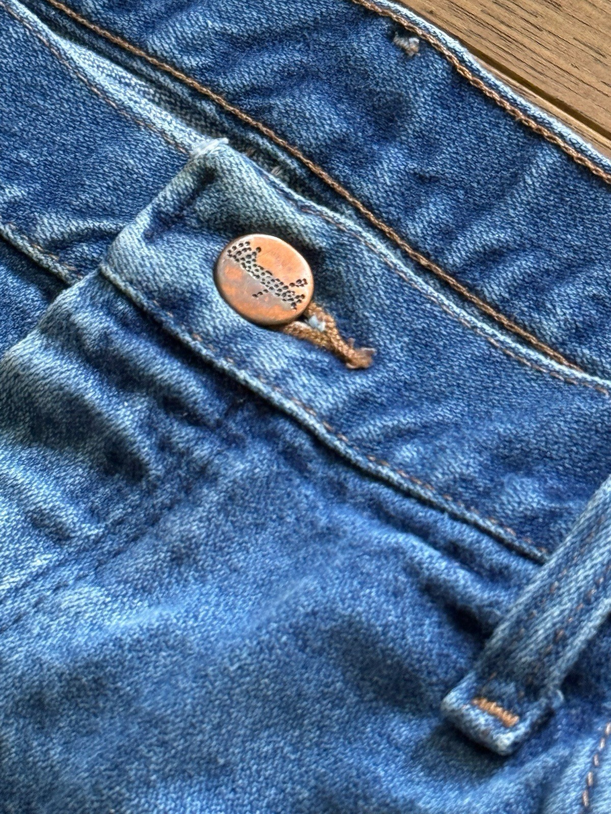 Vintage Wrangler Ranch Jeans Paint Splatter Distressed Aji Workwear 35×32 Mexico