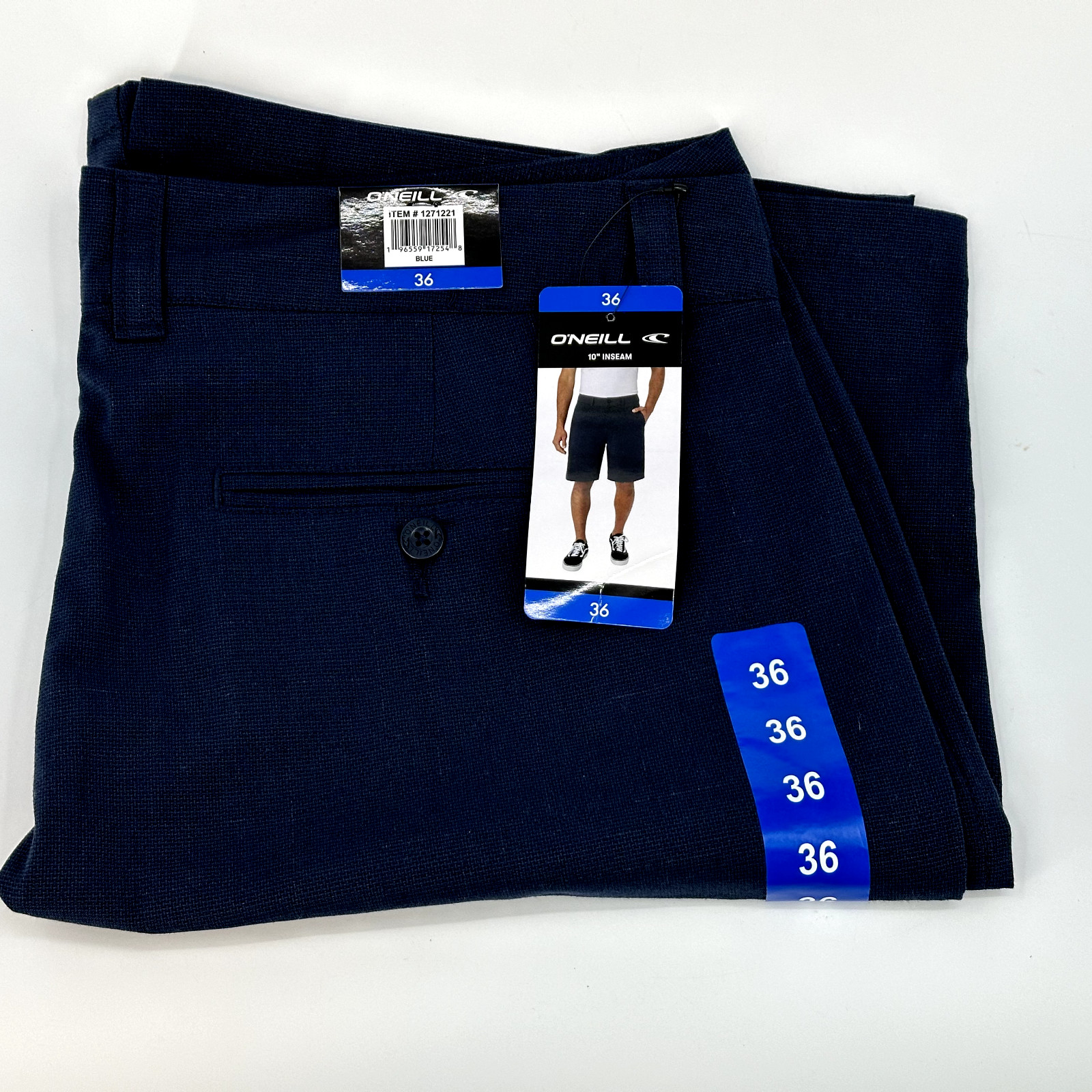 O’Neill Men’s Walk Short Comfort Stretch Side Pockets 10″ Inseam Size 36