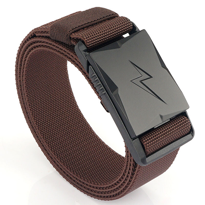 Light Designer Belts for Men Quick Release Magnetic Buckle Tactical Belt Elastic