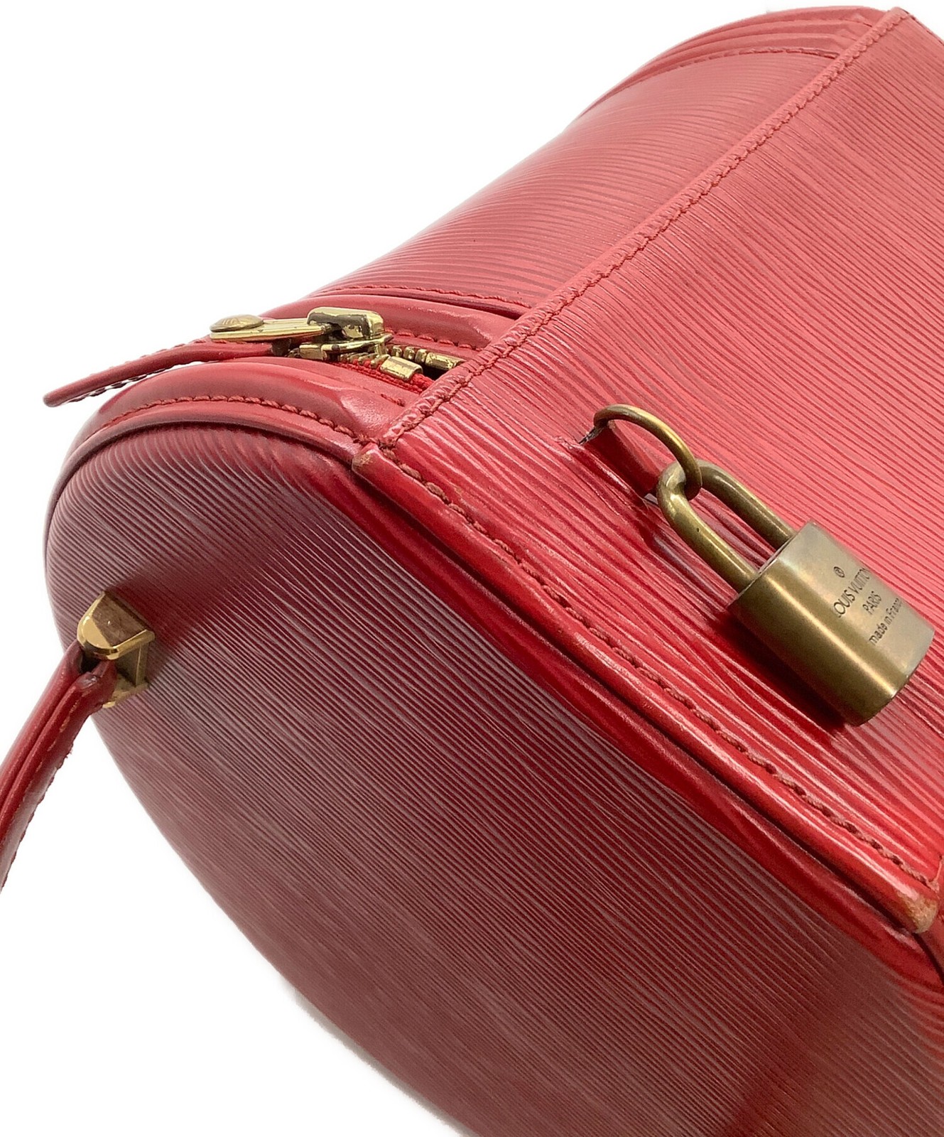 Louis Vuitton Vanity Bag Epi Cannes M48037 Epi Leather Red #TFB5286