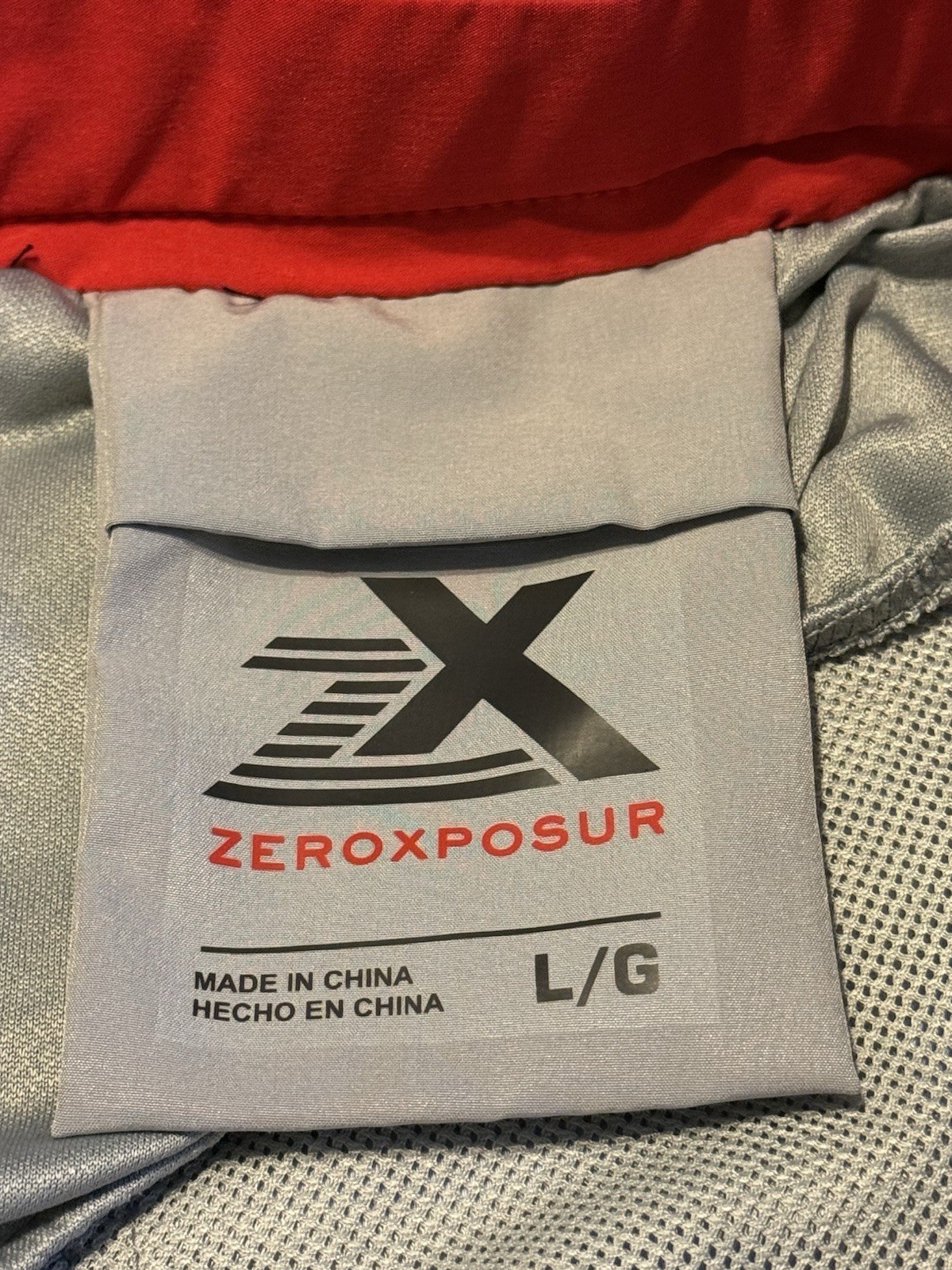 ZeroXposur Men’s Board Shorts Red Blue White Stars & Stripes Drawstring L