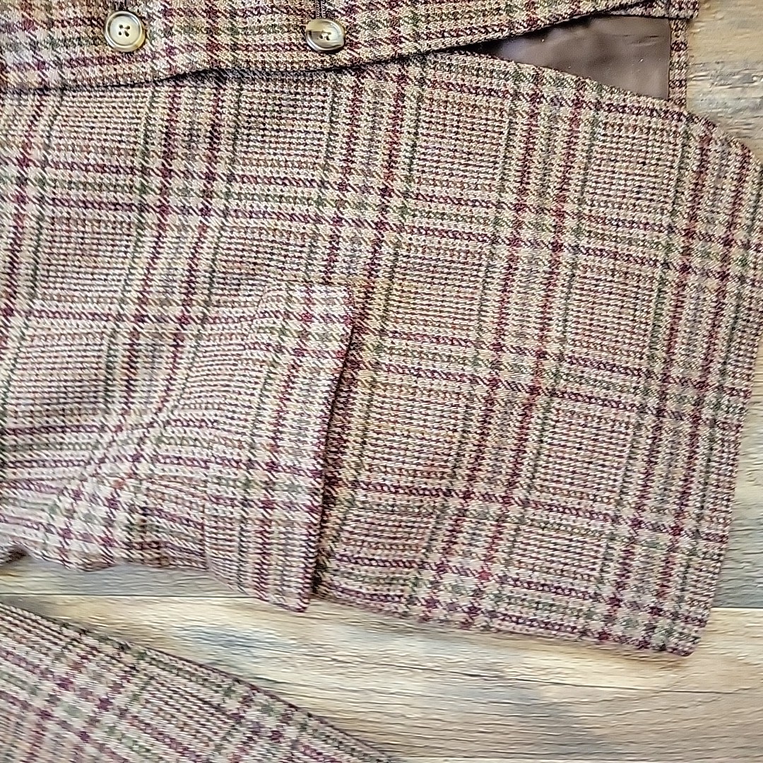 Tommy Hilfiger Tweed Jacket Mens 42R Houndstooth Wool Blazer