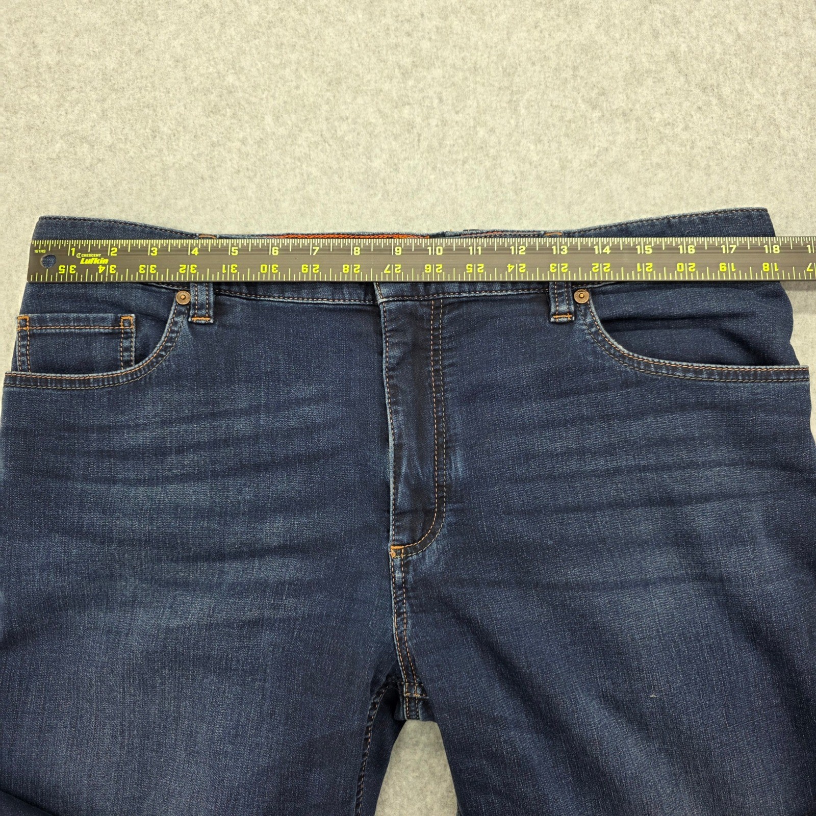 Alberto Pipe Regular Slim Fit Cosy Jeans Men’s Size W38 L34 Dark Wash Strech