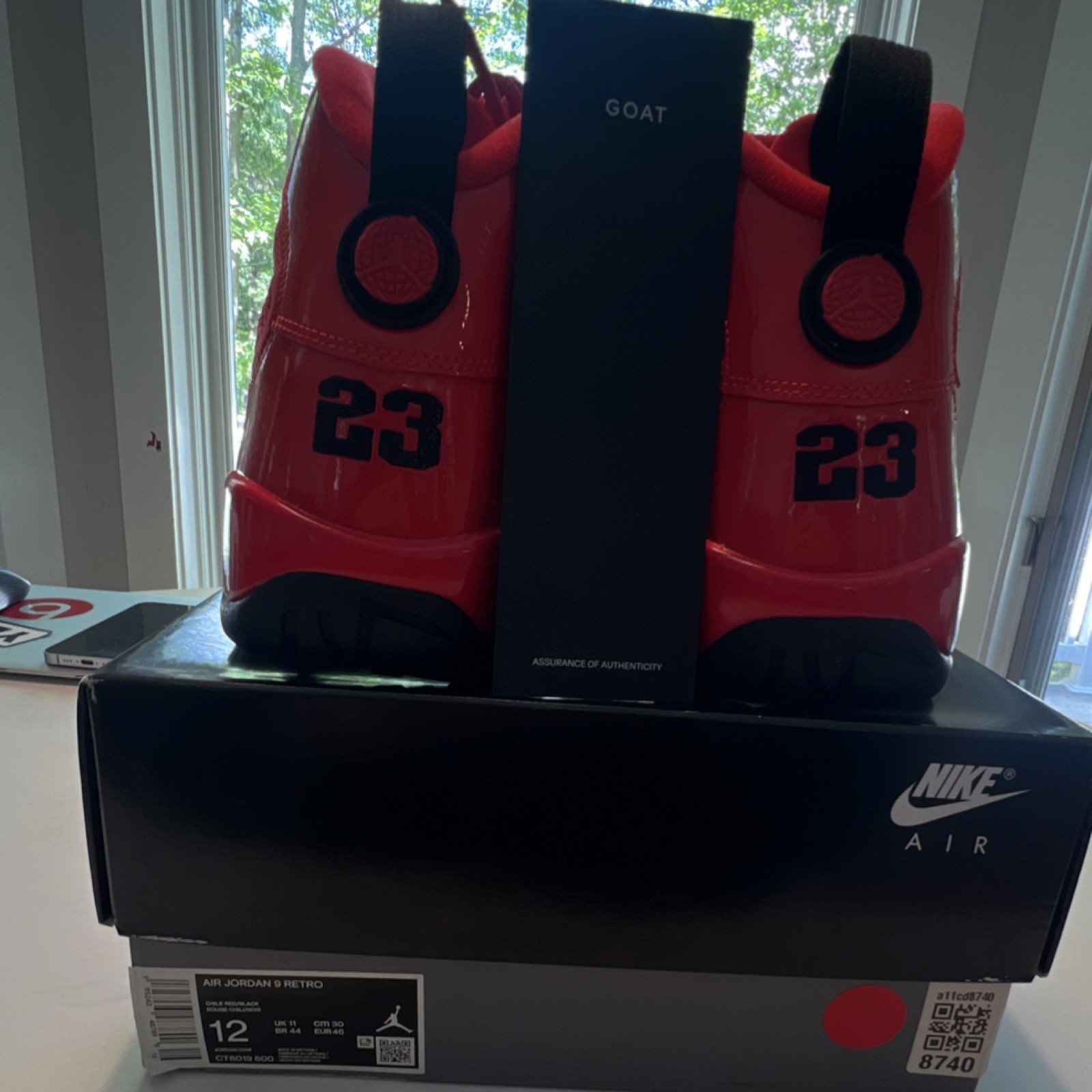 Nike Air Jordan 9 Retro Chile Red Size 12 DS Deadstock New CT8019-600 Authentic
