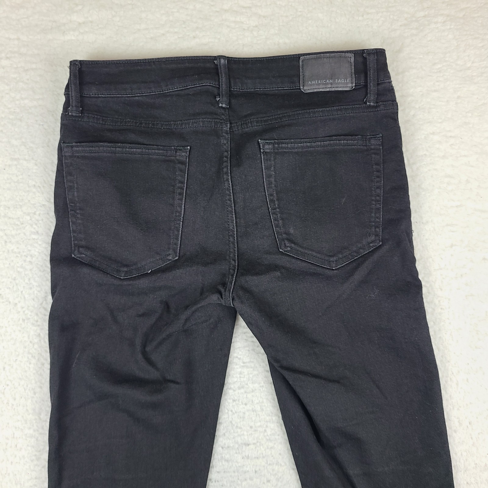 American Eagle Jeans Mens 32×32 Black Wash Airflex + Skinny Denim