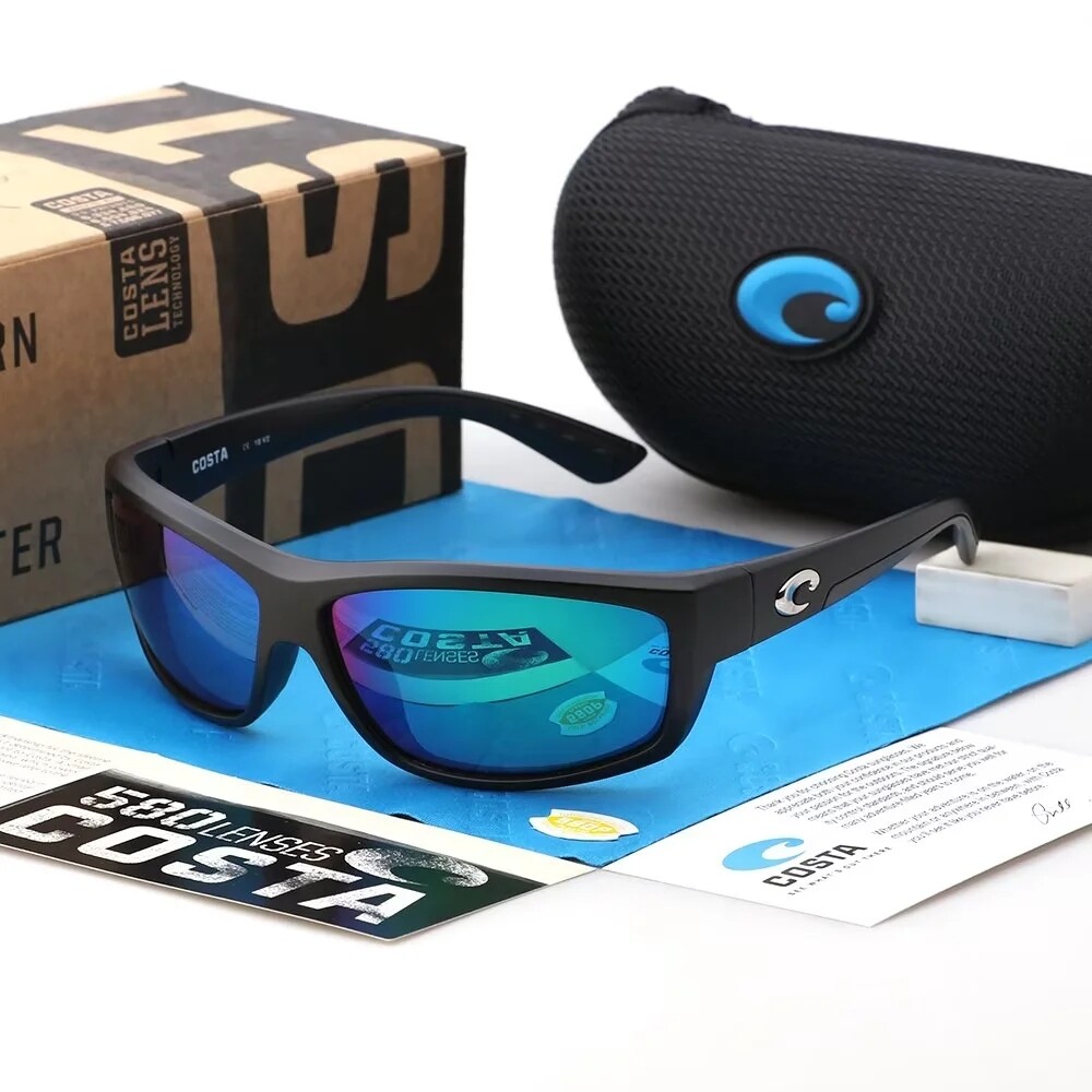 Costa Del Mar SALTBREAK Matte Black Frame/green Polarized Lenses