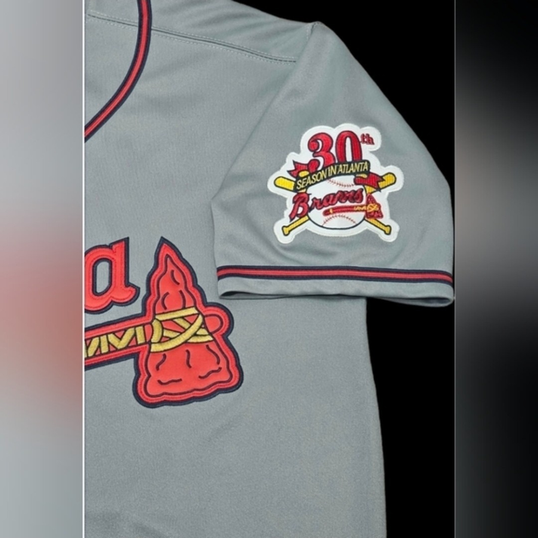 Greg Maddux Atlanta Braves 1995 Men’s Road Gray World Series Baseball Jersey