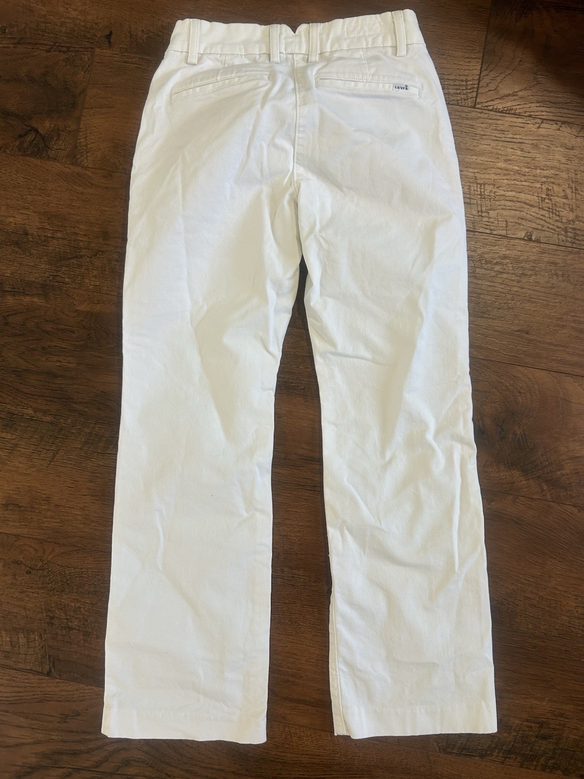 Levi’s Premium Women’s Middy Ankle Bootcut Trousers White W24 L27 Flat Front