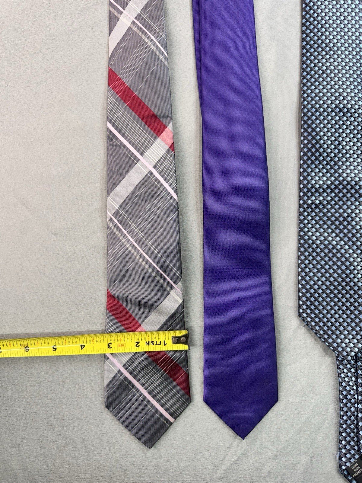 Lot Of 4 Various Brand Ties Dress Shirt Tie Calvin Klein Michael Kors Tommy Hilf