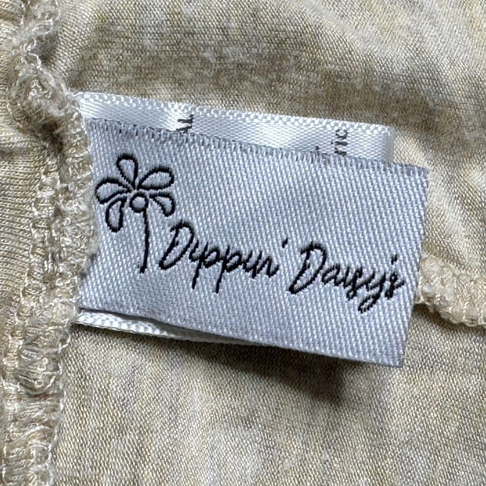 Dipping Daisys Wide Leg Lounge Pants Rayon Modal Stretch Palazzo Casual Beige L