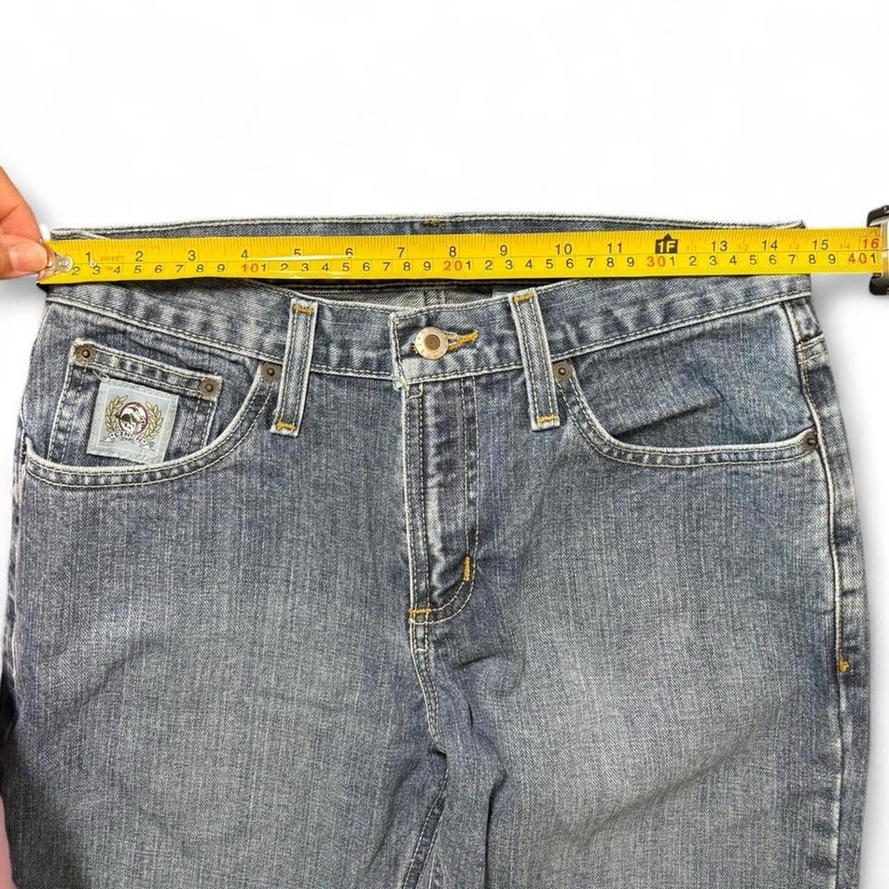 Cinch Men’s Blue Denim Bootcut Cotton Jeans Medium Wash 5-Pocket Zip/Button