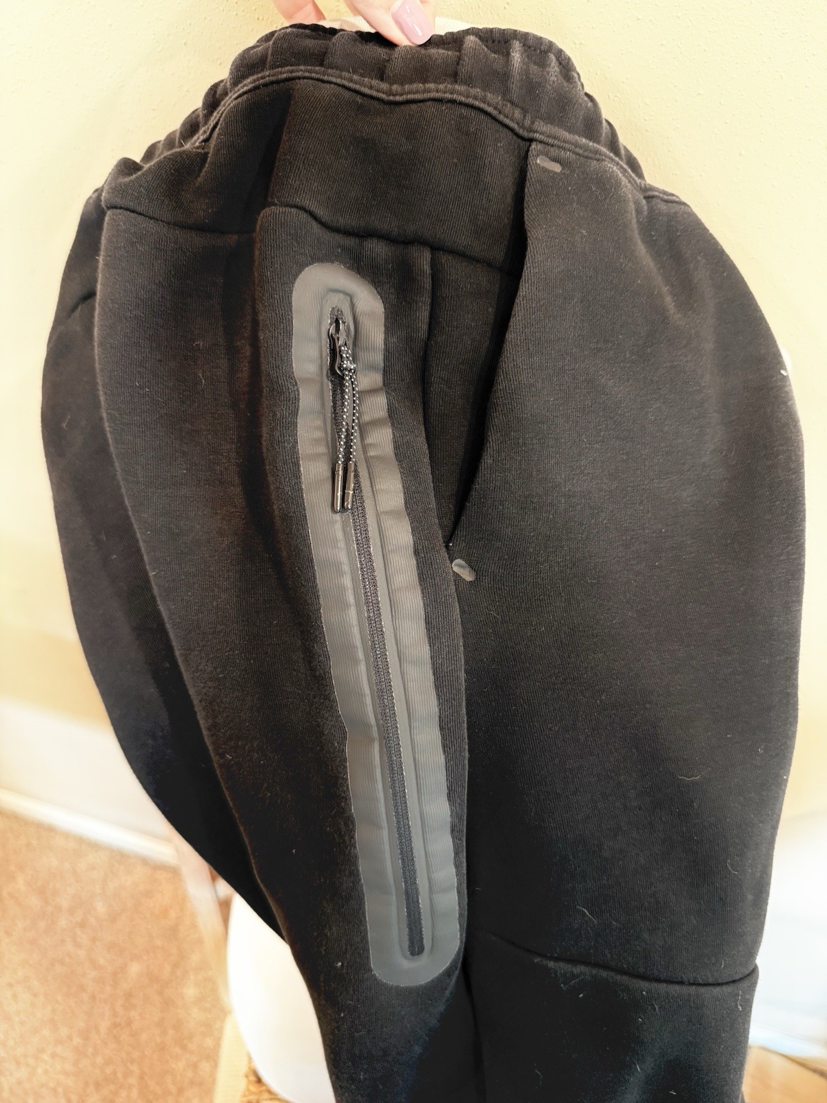 Nike Mens Tech Fleece Joggers Black Sweatpants Size S 805162-010
