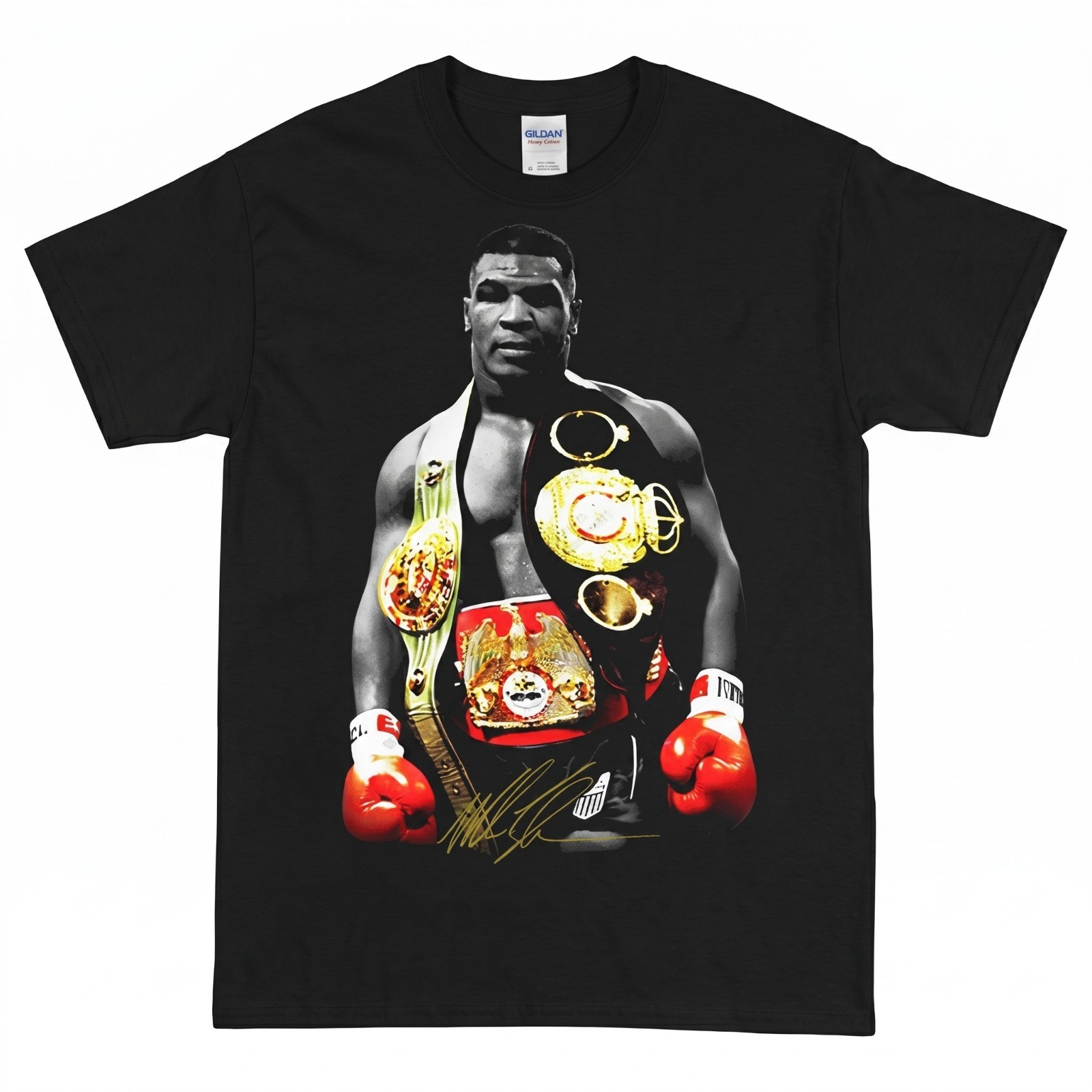 Mike Tyson Iron Mike Boxing Champion Graphic T-shirt Cotton Tee Men.