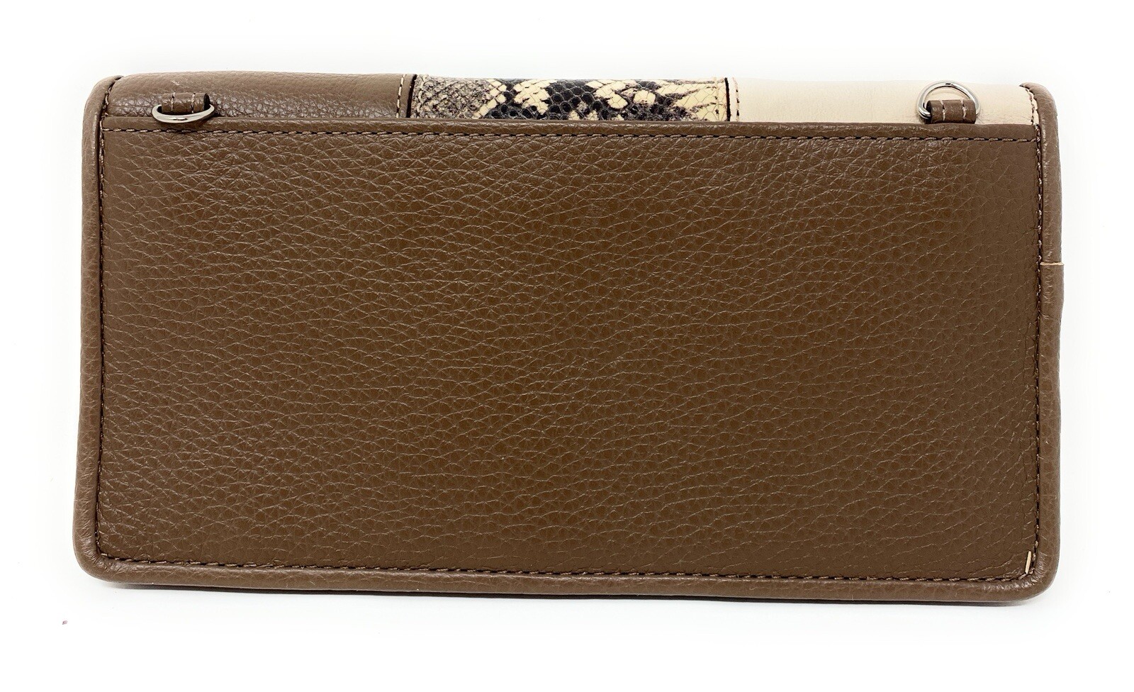 BRIGHTON “OFF THE GRID” ROCKMORE HORSE BIT EMBLEM PATCHWORK CROSSBODY WALLET