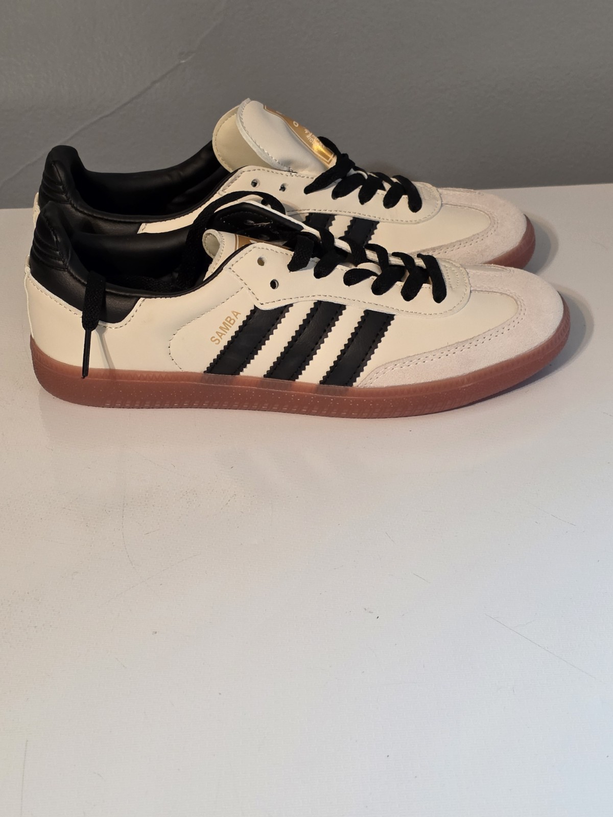 Adidas Samba OG W Wonder White Core Black Gum Sneakers ID0478 Womens 7