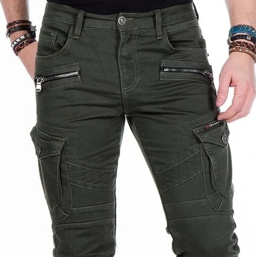 Cipo & Baxx LIVORNO Herren cargo Jeans Denim CD424