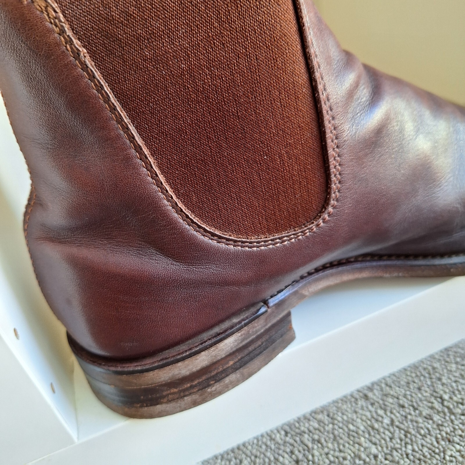 RM williams Leather Comfort Craftsman Chelsea Boots UK 7.5G US 8.5 Ladies 10