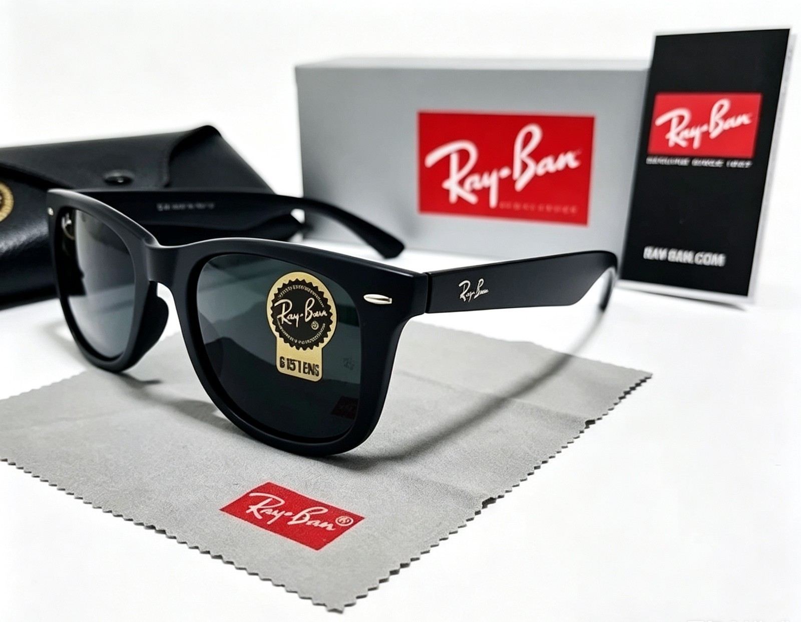 Ray-Ban RB2140 Wayfarer Classic Sunglasses Sunglass Black Frame Black Lens 50mm