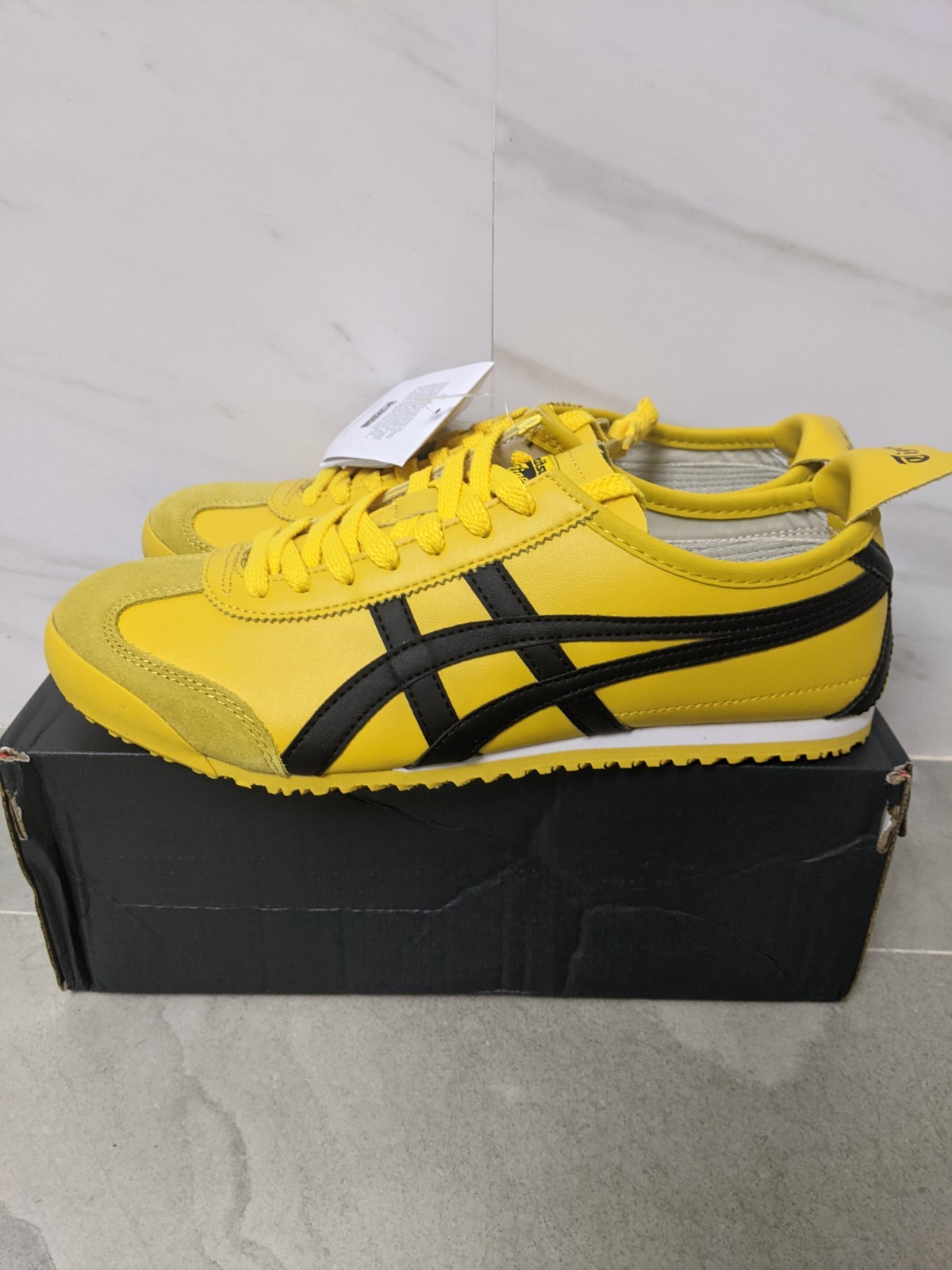 Onitsuka Tiger Mexico 66 Yellow Black Low Top Sneakers Shoes Unisex
