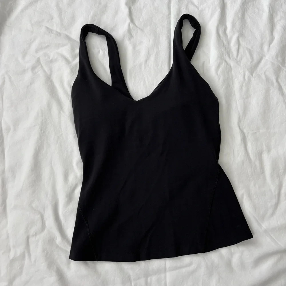Lululemon Align Tank Top Black Size 0 Nulu Yoga Athletic Built-In Bra