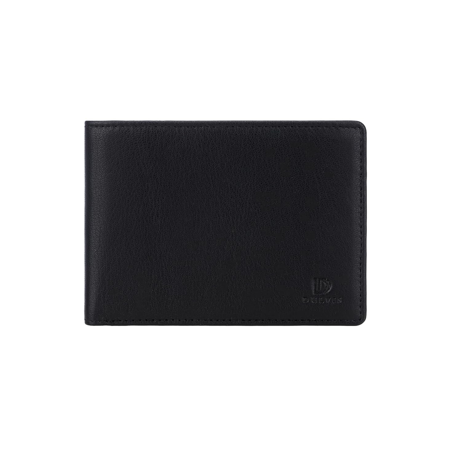 Dulvis RFID Blocking Nappa Leather Wallet for Men – Genuine Black