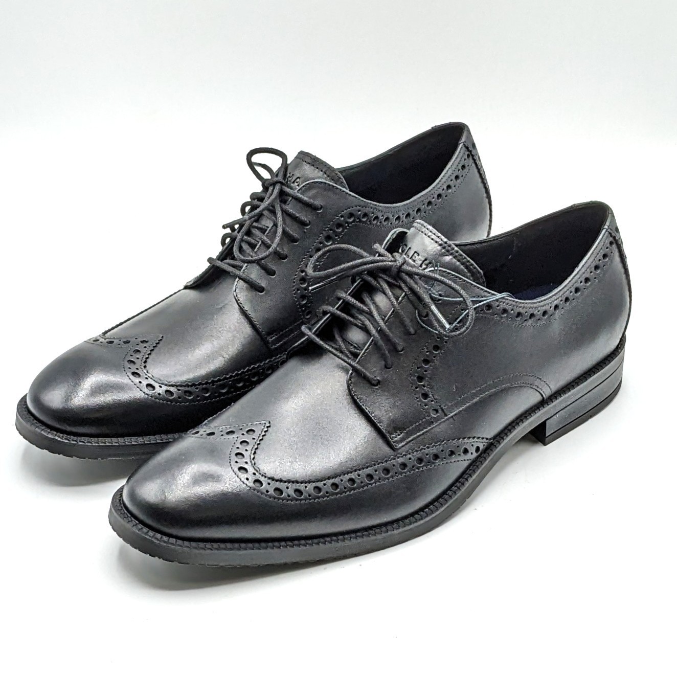 Cole Haan “Modern Essentials Waterproof Wing Tip Oxford” Men’s Shoe [Black] NEW