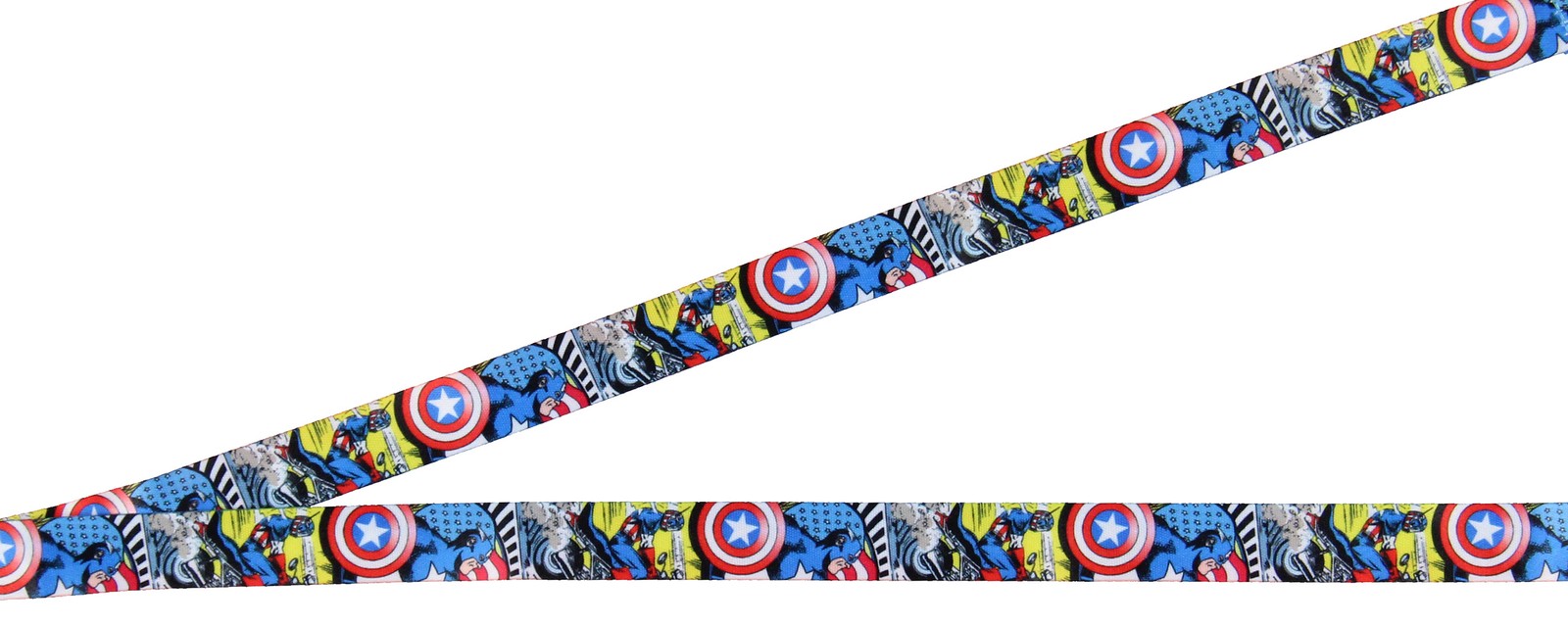 Marvel Captain America Lanyard Badge Holder with 1″ Rubber Shield Pendant