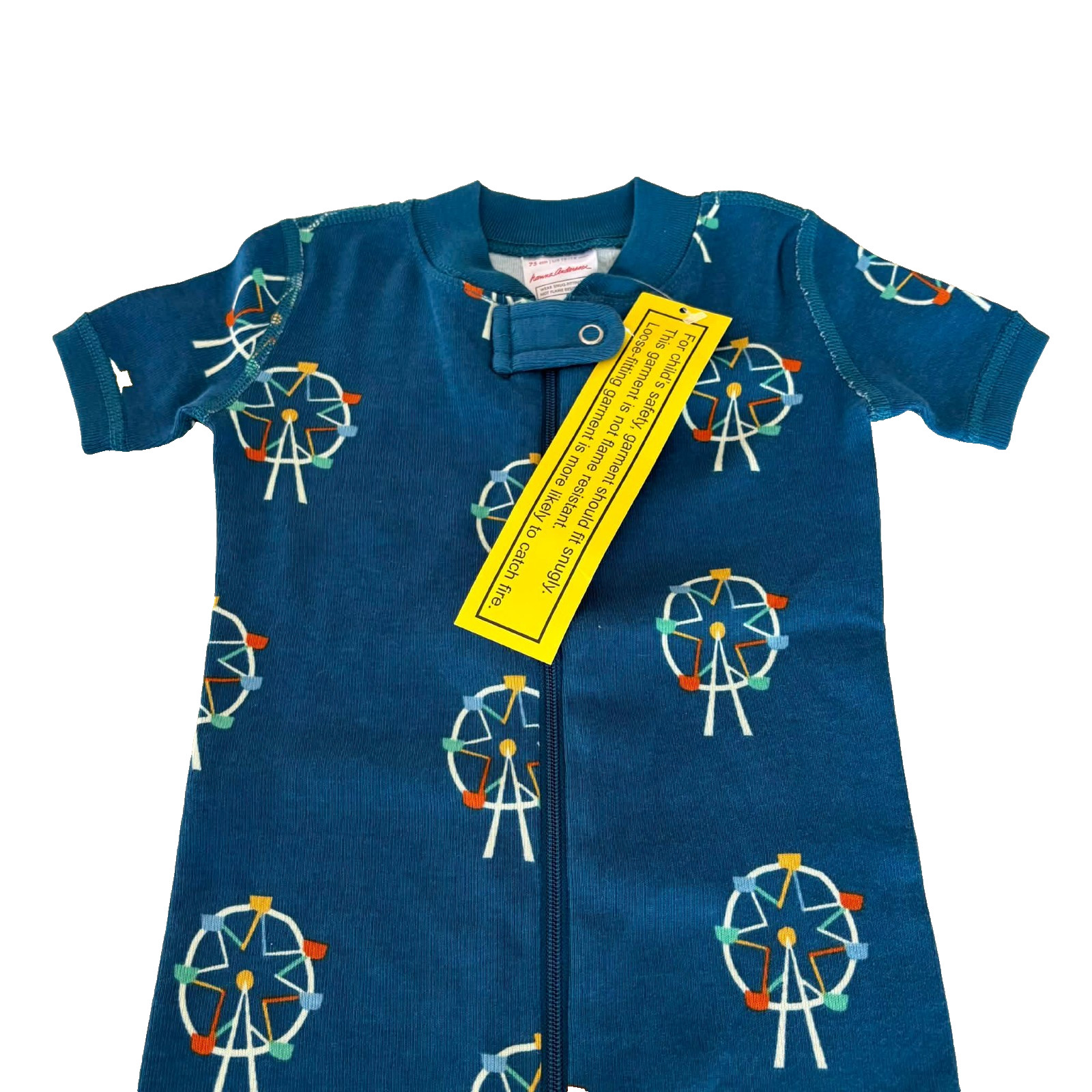 Hanna Andersson Adorable Organic Cotton Pajama. Size 12-18 Months, 75 cm.