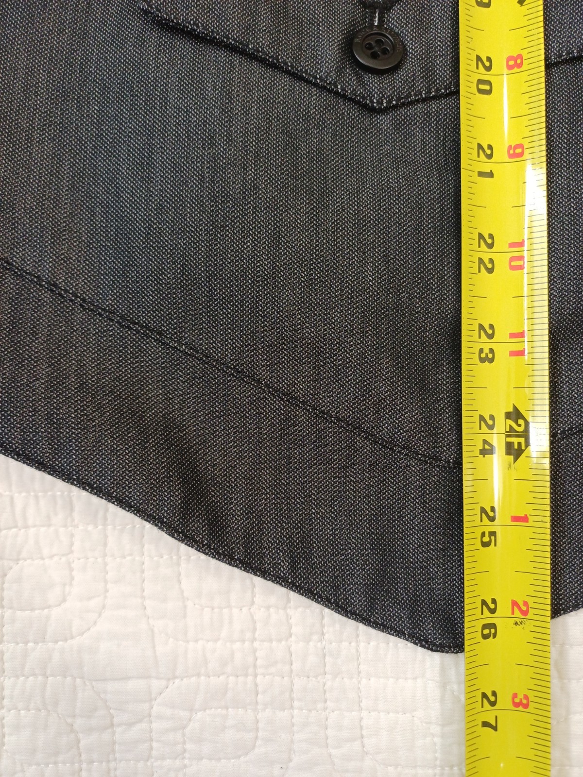 Rock & Republic Suit Vest Men’s XLarge Black Charcoal Pinstripe 5 Button EUC