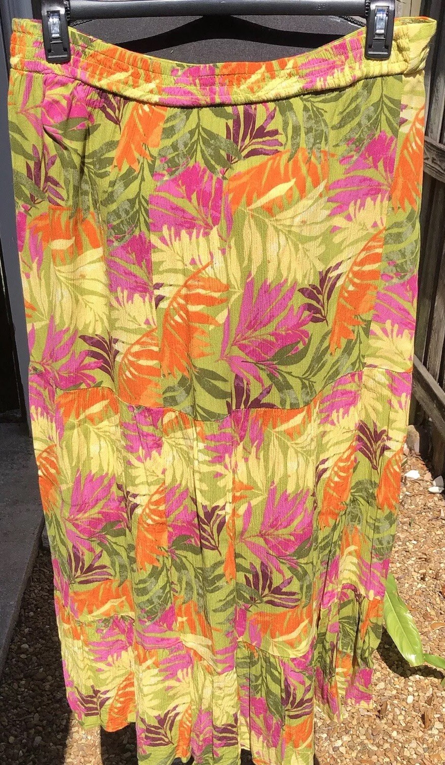 Jessica Simpson XL Bright Pickled Pepper Tiered Skirt Boohoo, Country, Comfort
