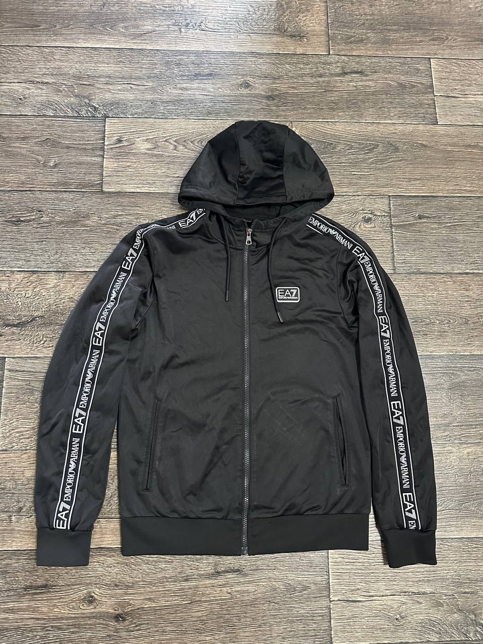 Emporio Armani Track Top jacket Small zip hoodie black men