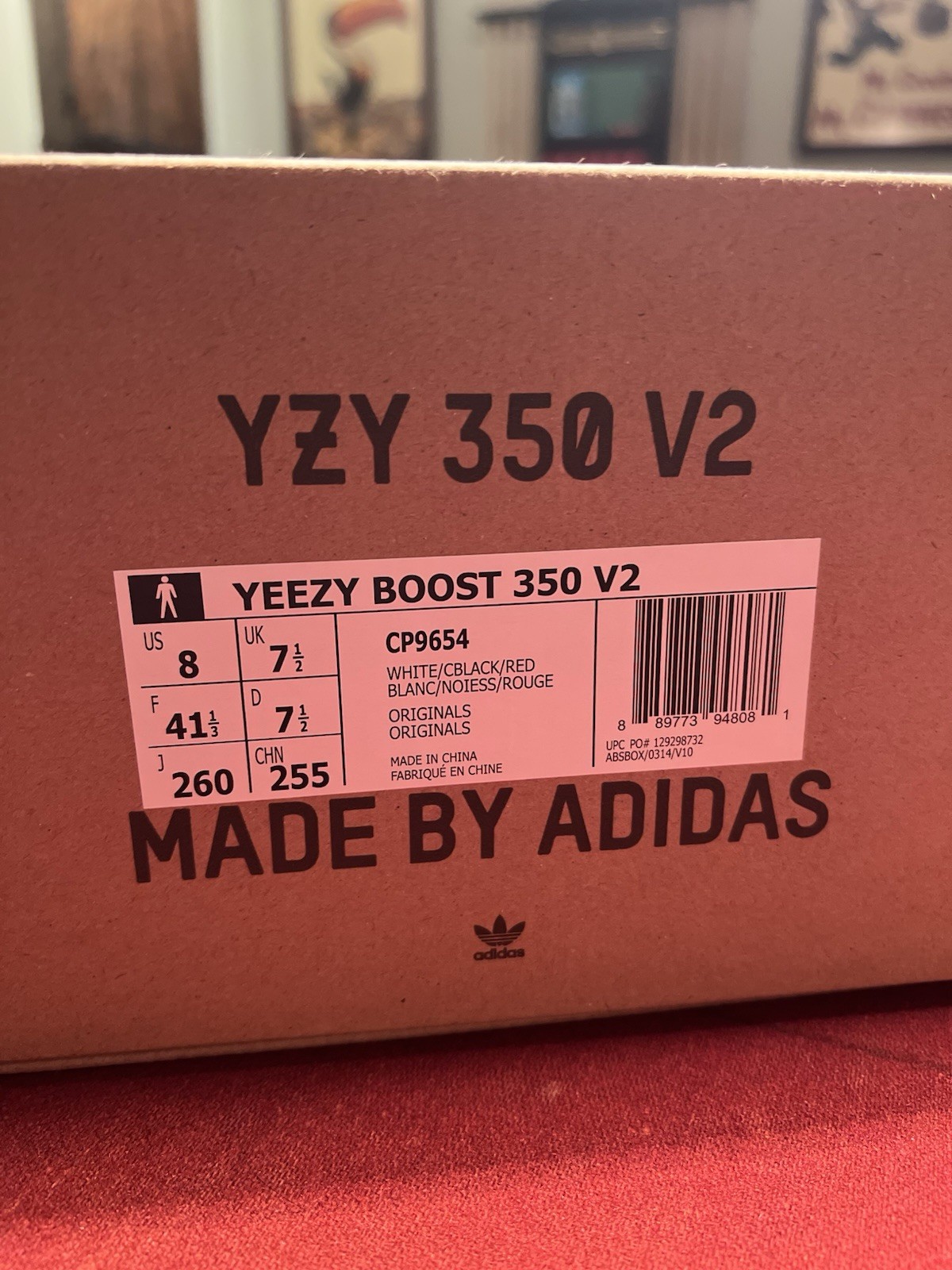 Size 8 | adidas Yeezy Boost 350 V2 Zebra
