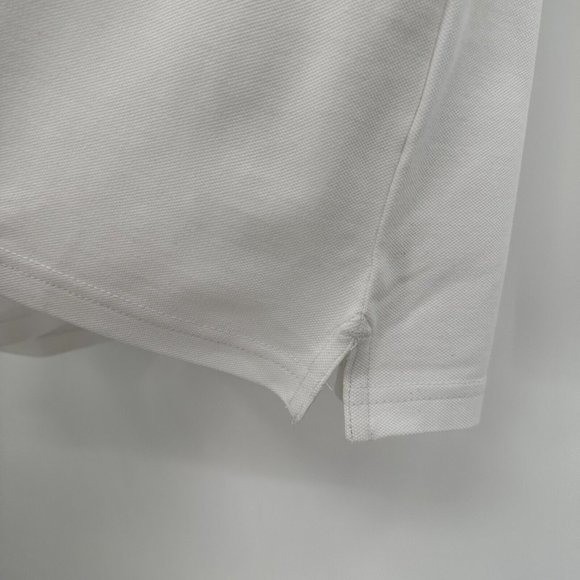Quince Men’s Organic Cotton Stretch Luxe Pique Polo Shirt White sz M NWT No Logo