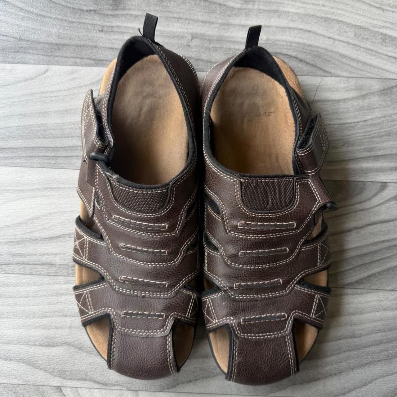 George Y2K Brown Fisherman Sandals