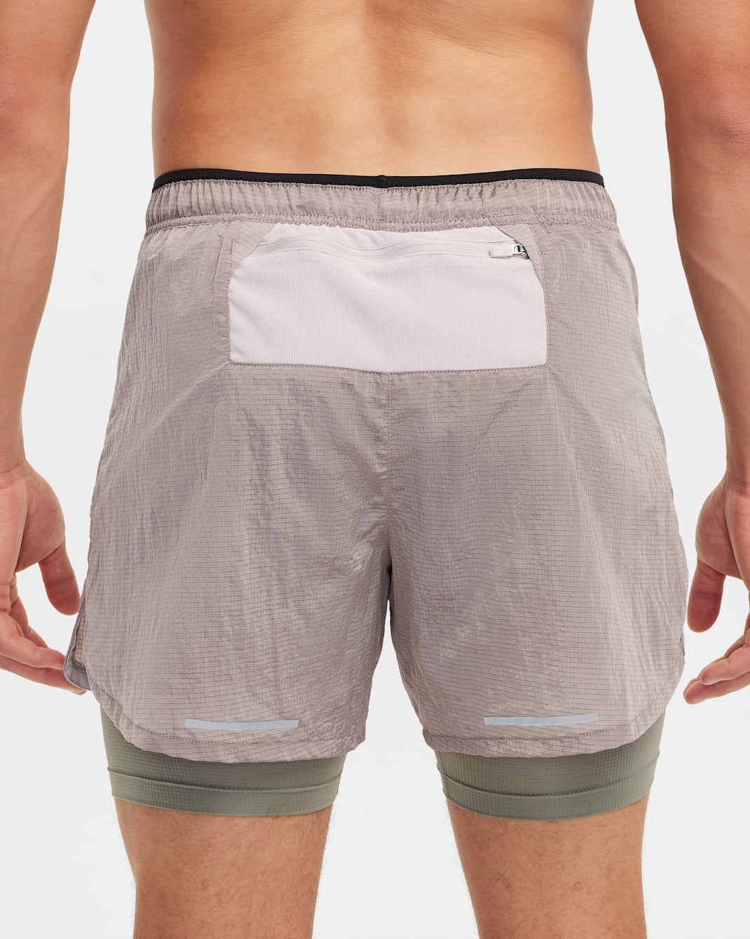 Nike $75 Mens Stride 5″ Dri-Fit Repel 2 in 1 Running Shorts Violet FZ1135-019