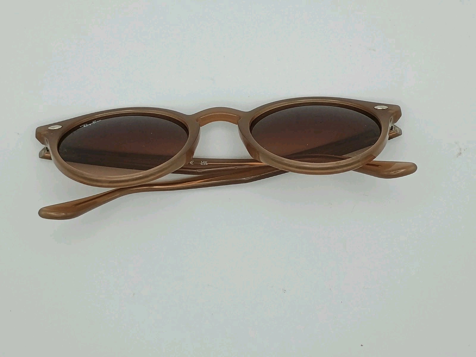 Ray-Ban RB2180 6166/13 Light Brown Round Sunglasses 49-21-145 Brown Gradient