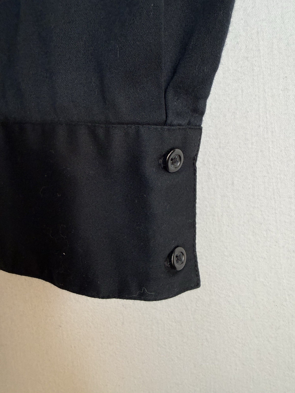 VTG Y2K Old Navy Black Long Sleeve Front Tie Top Dark Cottage Core Size XL