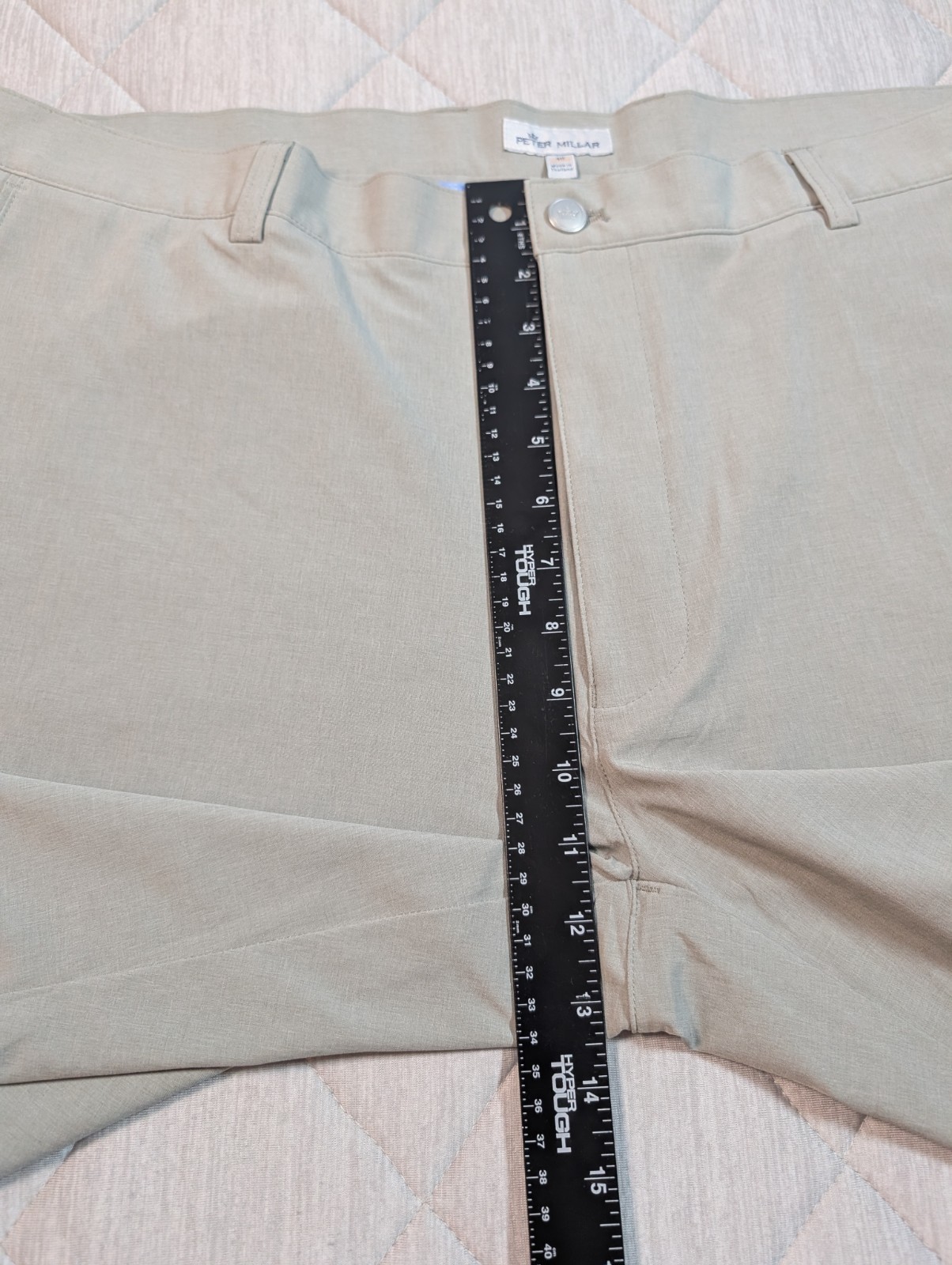 Peter Millar Shorts Mens Grey 40×10 Crown Sport Shackleford Performance Golf