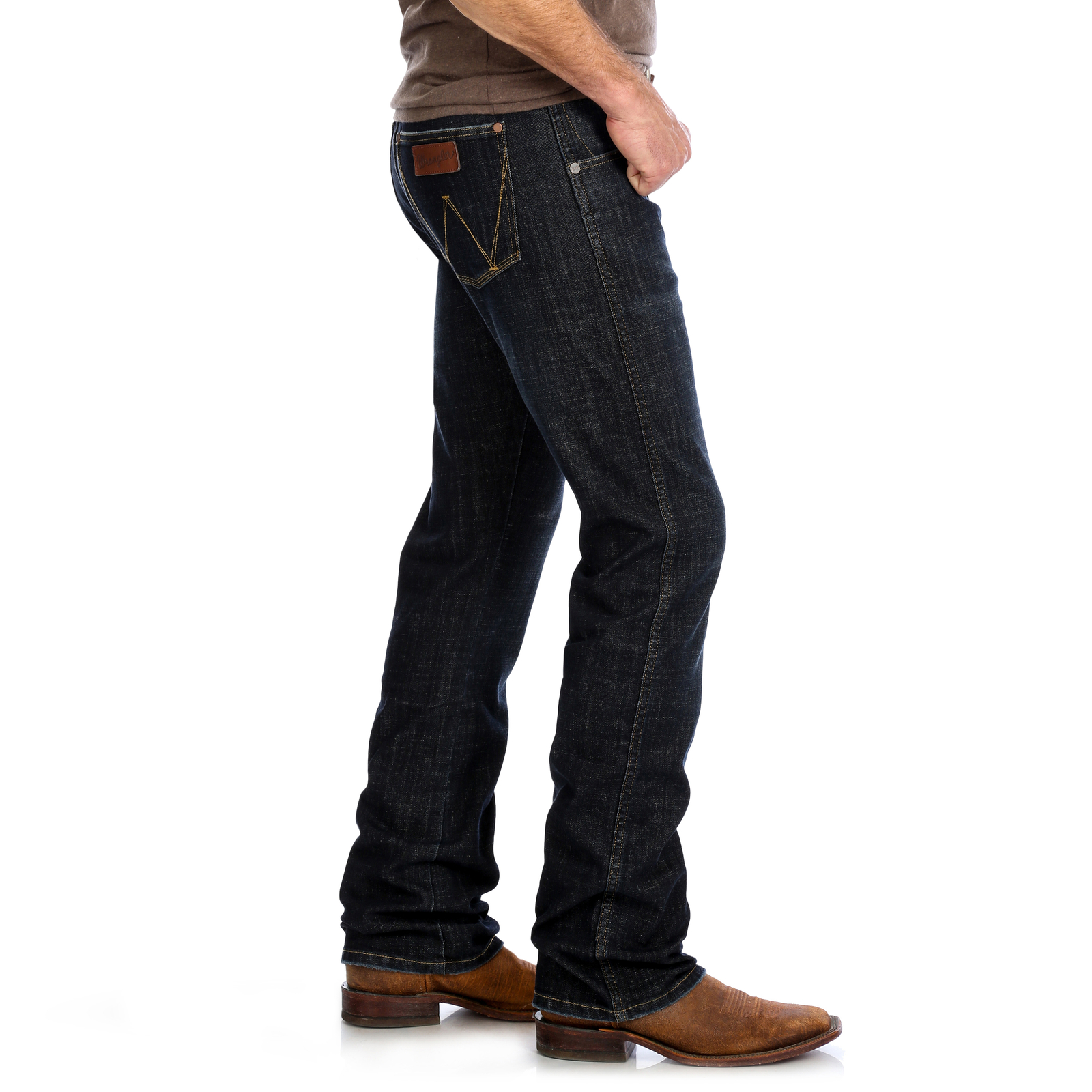 Wrangler Men’s Retro Dark Blue Slim Fit Bootcut Jeans 77MWZDX