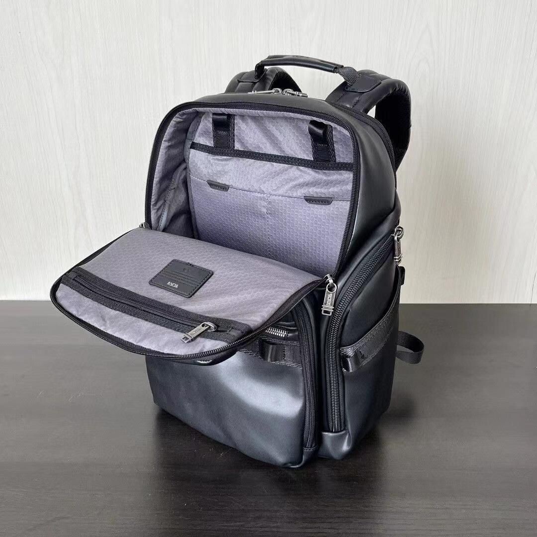 TUMI “Search” Fiber Leather Backpack New Waterproof