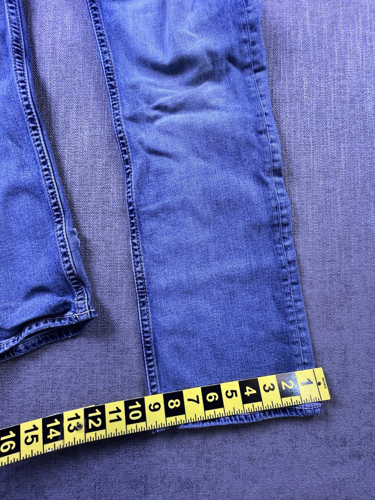Buckle BKE Jake Jeans Men’s 33×32 Blue Distressed Embroidered Boot Cowboy Preppy