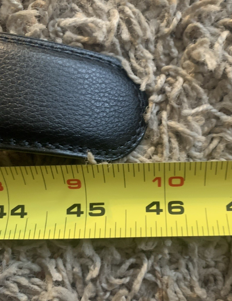 Comfort Click Black Belt Men’s Adjustable Fit Length=45 inches Width=1.25 inches