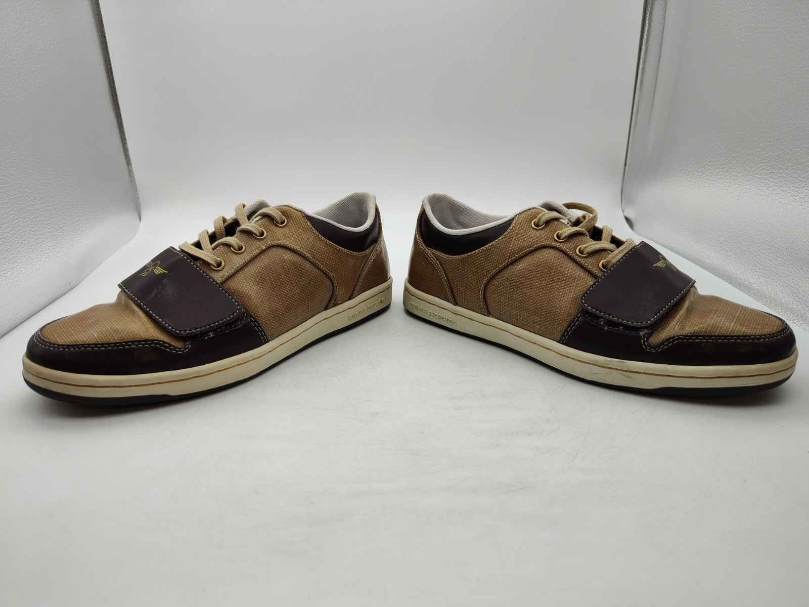 Creative Recreation-Cesario Lo Waxed-TAN & BROWN Shoes-CR4LO10-Men’s Size 8-NICE