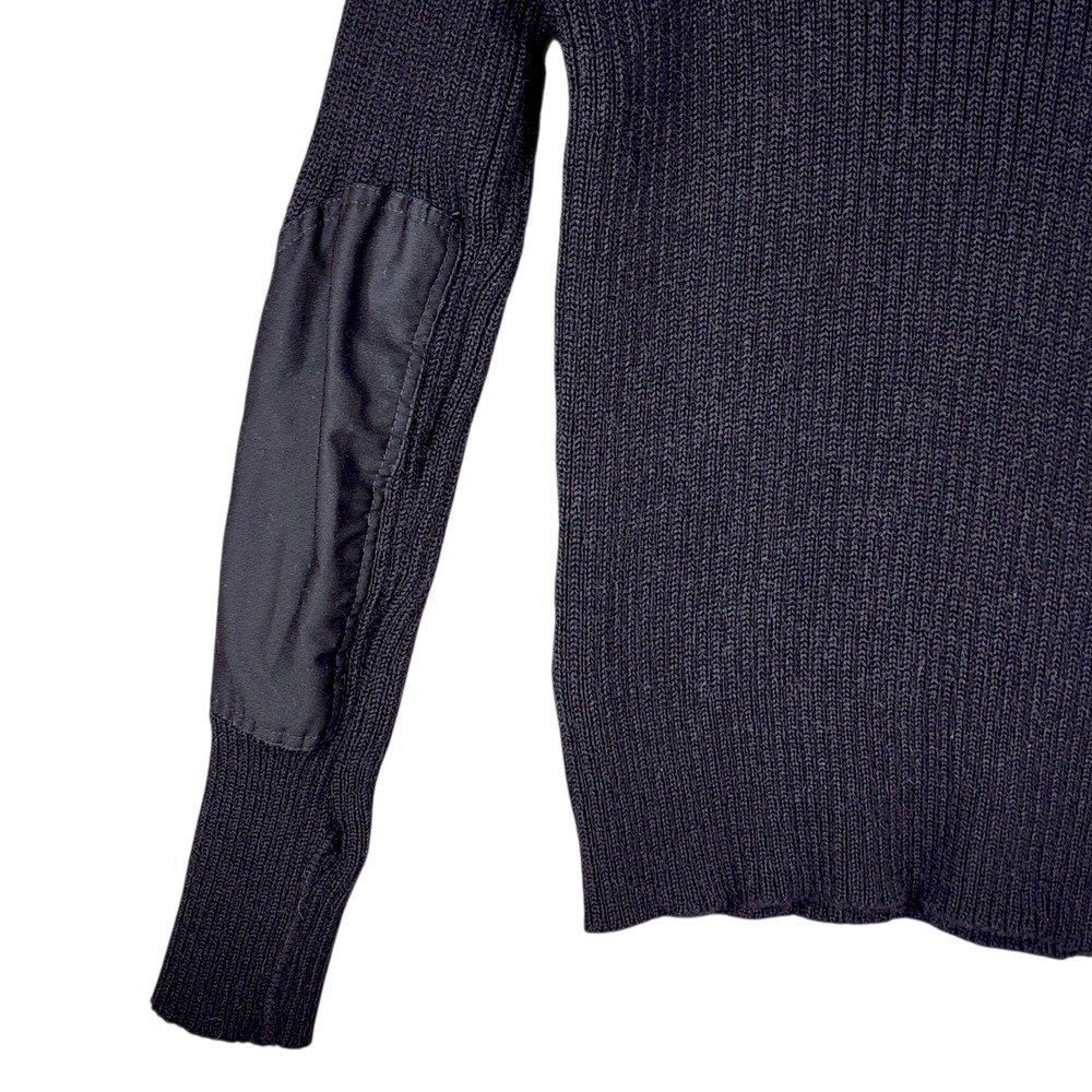 Vtg Blauer Genuine Commando Sweater XXXL 3XL Men Black Military Police Wool USA
